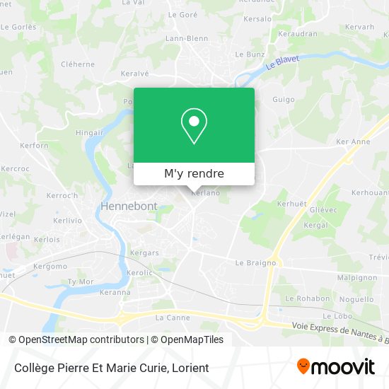Collège Pierre Et Marie Curie plan