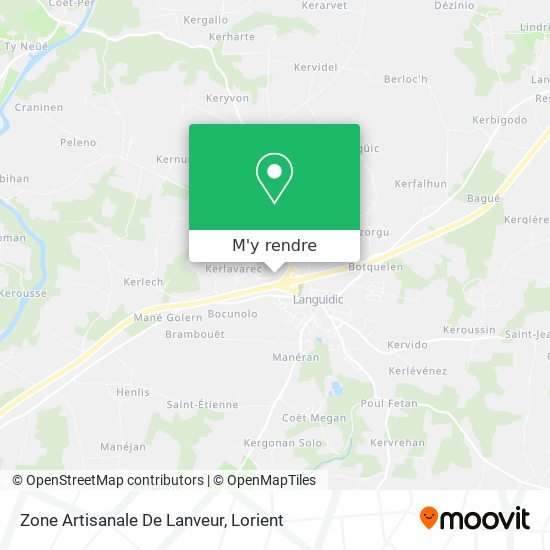 Zone Artisanale De Lanveur plan