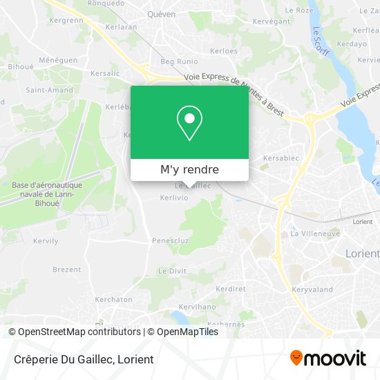 Crêperie Du Gaillec plan