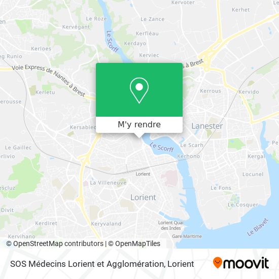 SOS Médecins Lorient et Agglomération plan