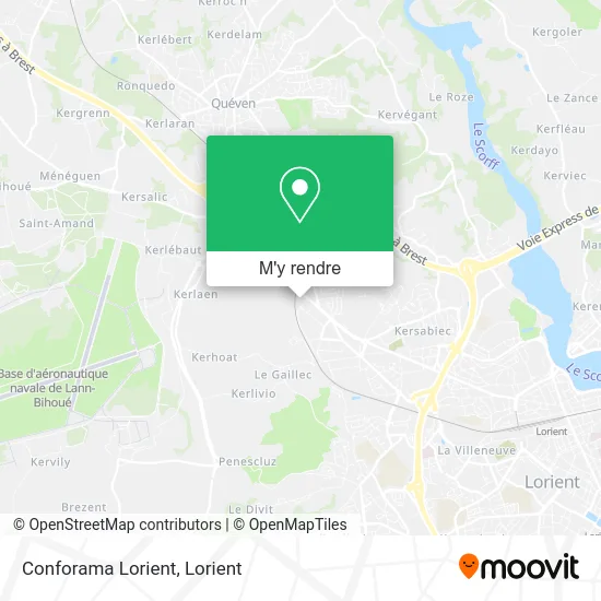 Conforama Lorient plan