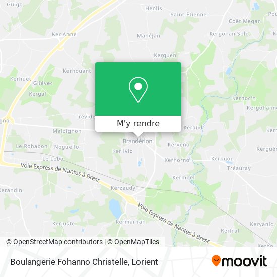 Boulangerie Fohanno Christelle plan