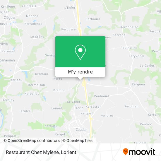 Restaurant Chez Mylène plan