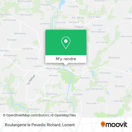 Boulangerie le Pevedic Richard plan