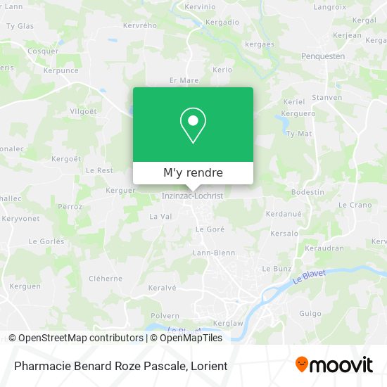 Pharmacie Benard Roze Pascale plan