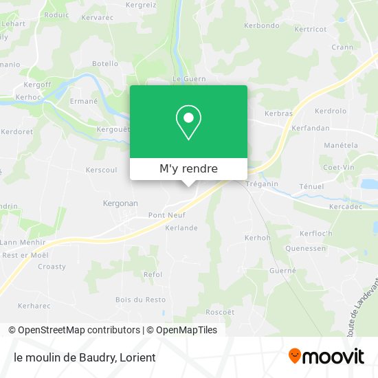 le moulin de Baudry plan