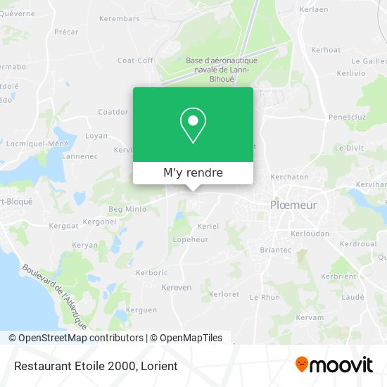 Restaurant Etoile 2000 plan
