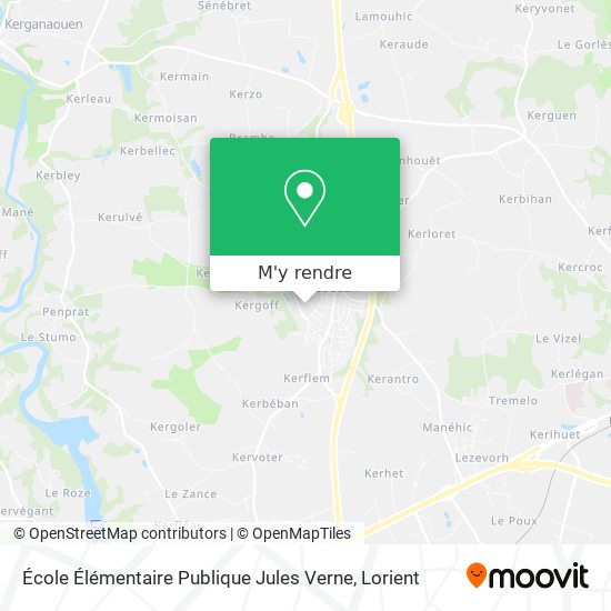 École Élémentaire Publique Jules Verne plan