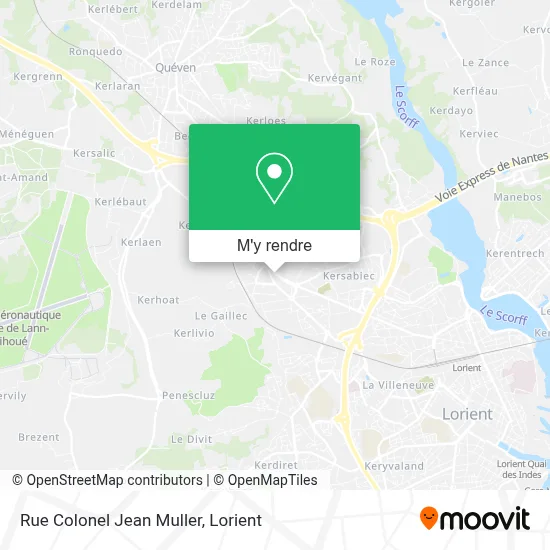 Rue Colonel Jean Muller plan