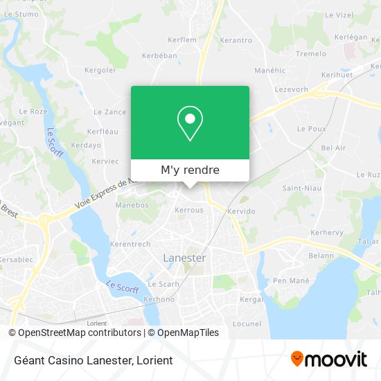 Géant Casino Lanester plan