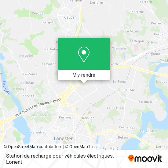 Station de recharge pour véhicules électriques plan