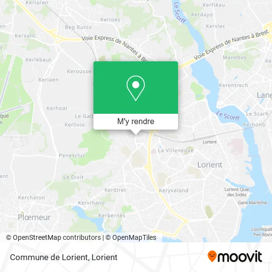 Commune de Lorient plan