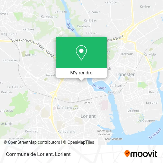 Commune de Lorient plan