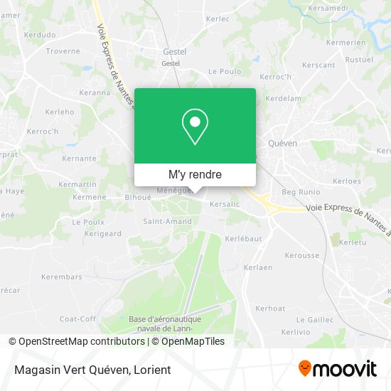 Magasin Vert Quéven plan