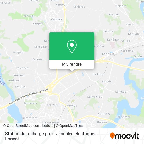 Station de recharge pour véhicules électriques plan