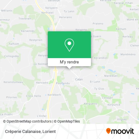 Crêperie Calanaise plan