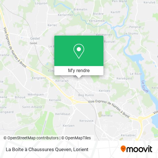 La Boîte à Chaussures Queven plan
