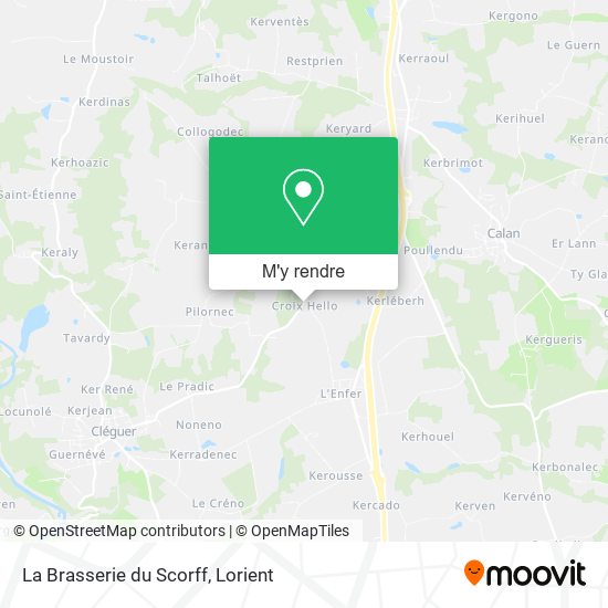 La Brasserie du Scorff plan