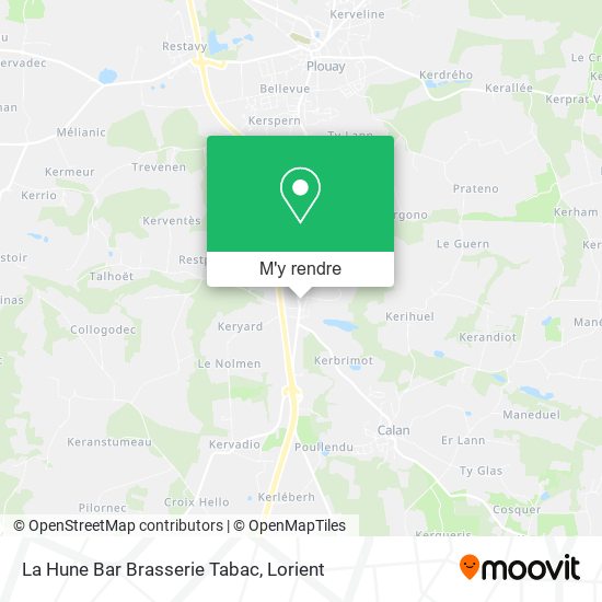 La Hune Bar Brasserie Tabac plan