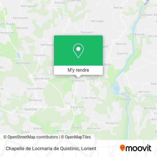 Chapelle de Locmaria de Quistinic plan