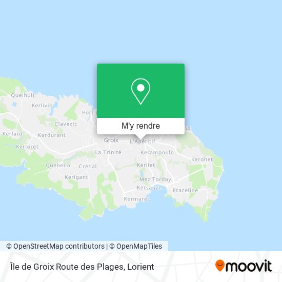 Île de Groix Route des Plages plan