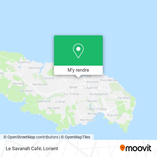 Le Savanah Café plan