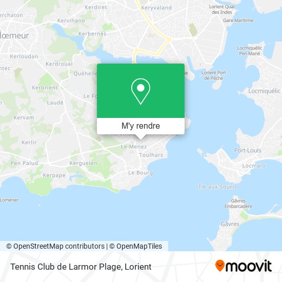 Tennis Club de Larmor Plage plan