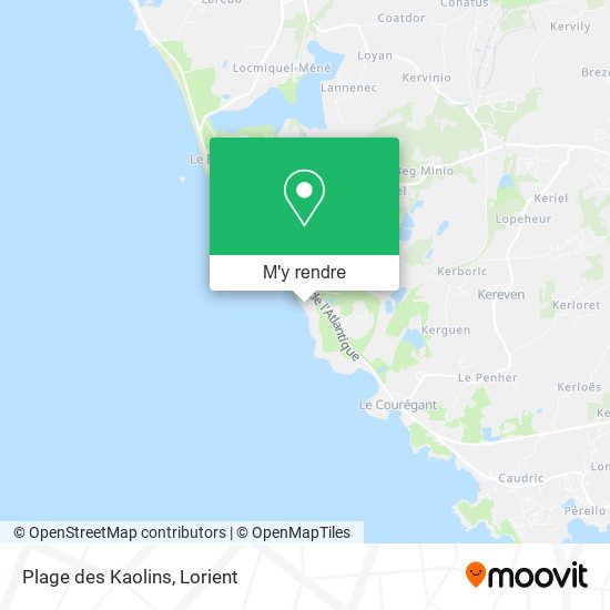 Plage des Kaolins plan