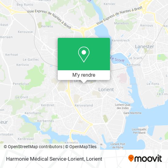 Harmonie Médical Service-Lorient plan