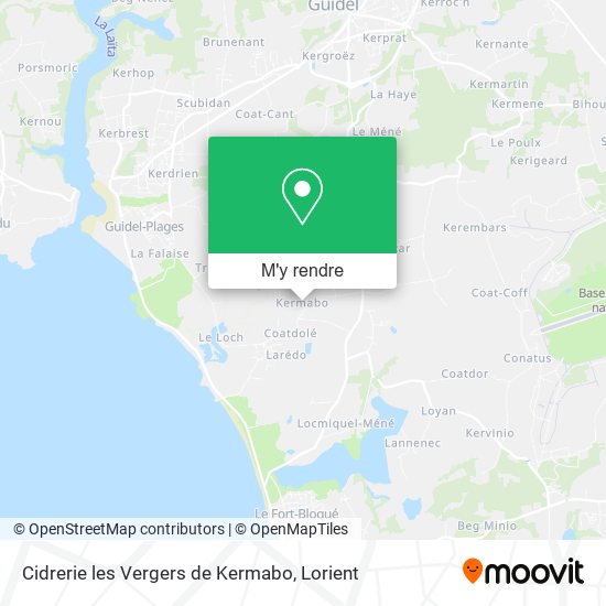 Cidrerie les Vergers de Kermabo plan
