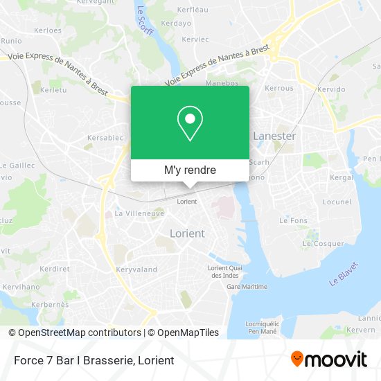 Force 7 Bar I Brasserie plan