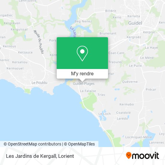 Les Jardins de Kergall plan