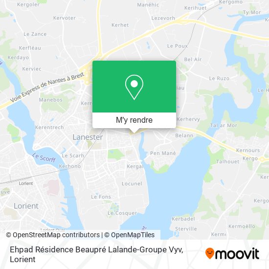 Ehpad Résidence Beaupré Lalande-Groupe Vyv plan