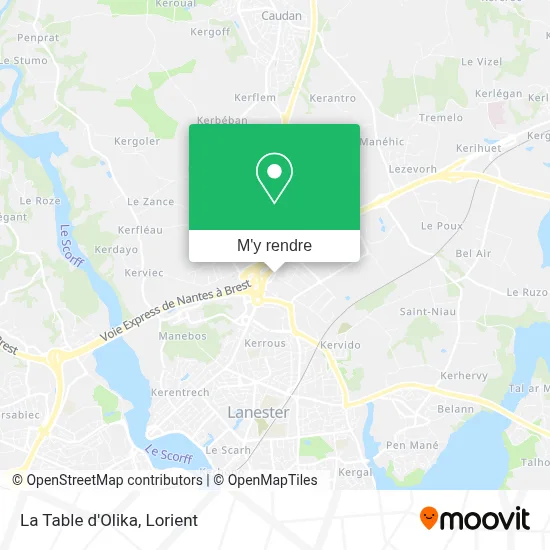 La Table d'Olika plan