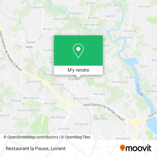 Restaurant la Pause plan