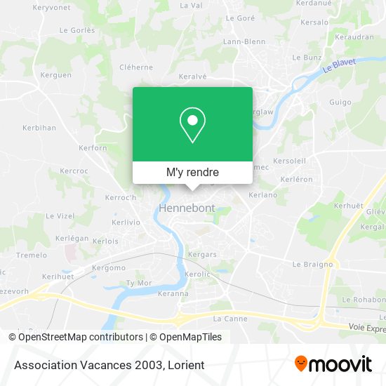 Association Vacances 2003 plan