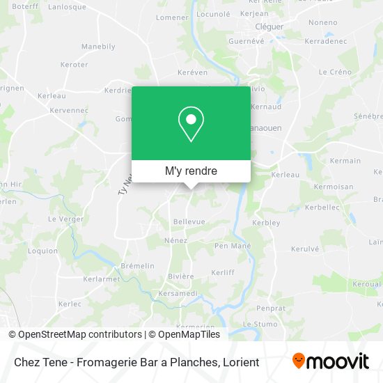 Chez Tene - Fromagerie Bar a Planches plan