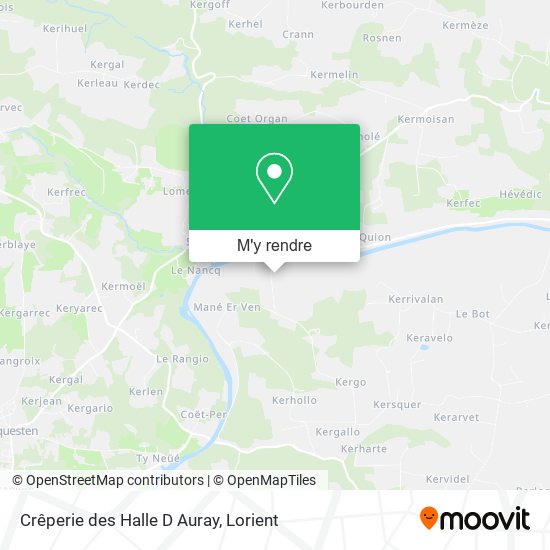 Crêperie des Halle D Auray plan