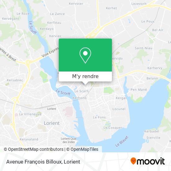 Avenue François Billoux plan