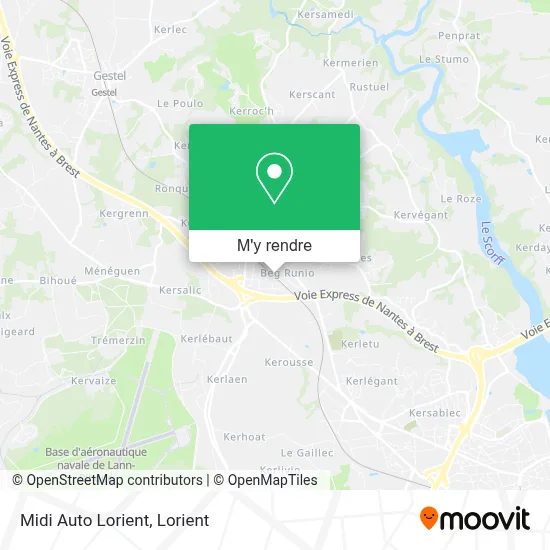 Midi Auto Lorient plan