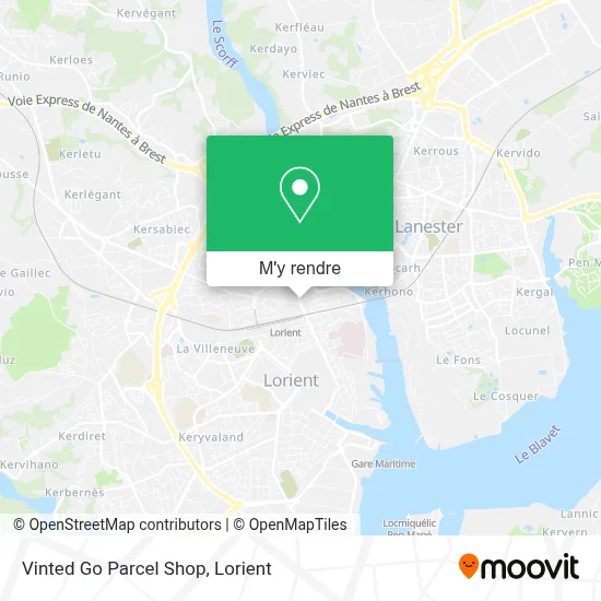 Vinted Go Parcel Shop plan