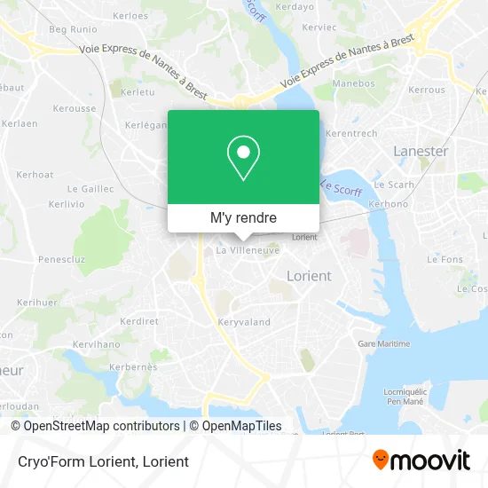 Cryo'Form Lorient plan