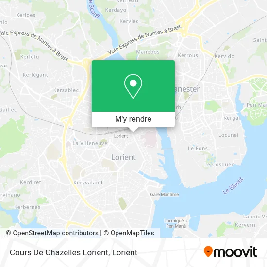Cours De Chazelles Lorient plan