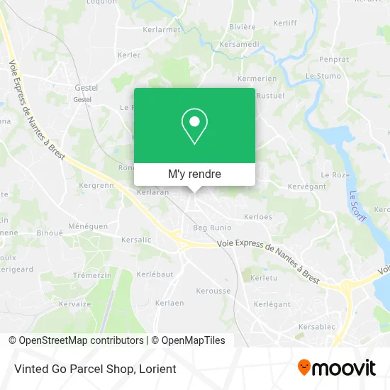 Vinted Go Parcel Shop plan