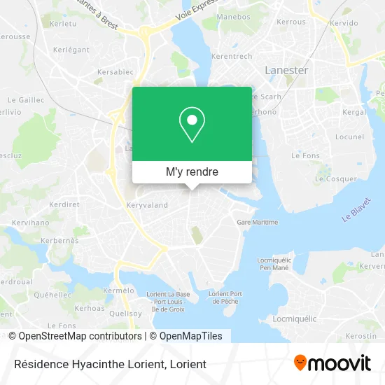 Résidence Hyacinthe Lorient plan