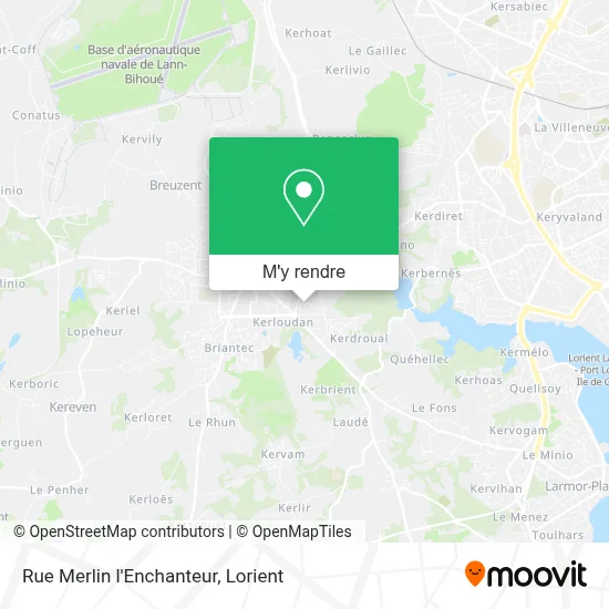 Rue Merlin l'Enchanteur plan