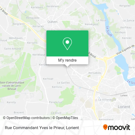 Rue Commandant Yves le Prieur plan