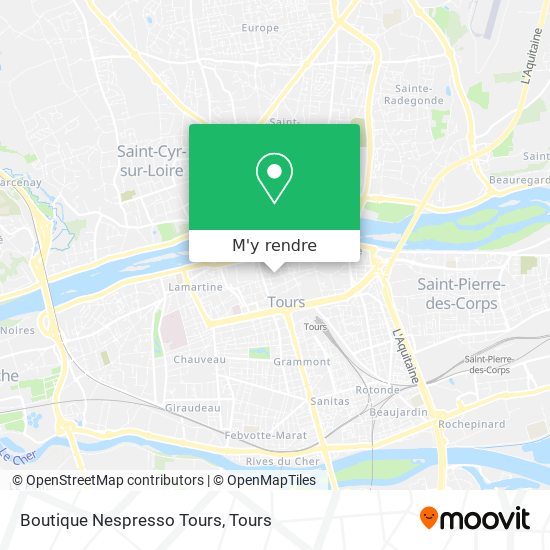 Boutique Nespresso Tours plan