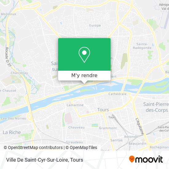 Ville De Saint-Cyr-Sur-Loire plan