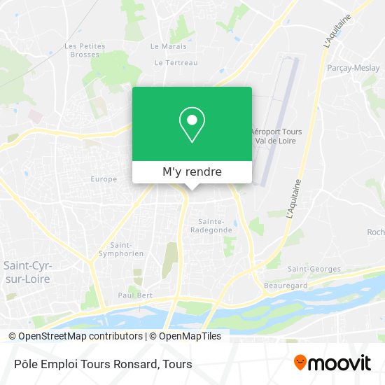 Pôle Emploi Tours Ronsard plan